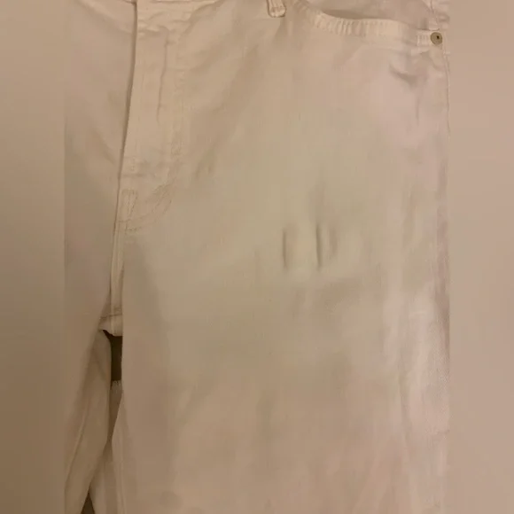 MOTHER The Rascal Ankle Snippet Whipping the Cream White Size 30 - Picture 5 of 11